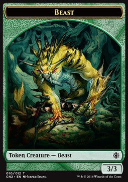 Beast Token (Green 3/3) - Conspiracy: Take the Crown (Token) [CN2-T10]