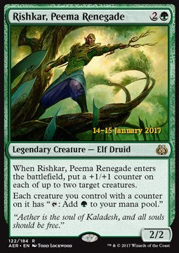 Rishkar, Peema Renegade - Aether Revolt: Promos (Rare) [PAER-122]