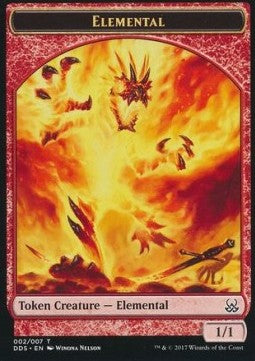 Elemental Token (Red 1/1) - Duel Decks: Mind vs. Might (Token) [DDS-T02]