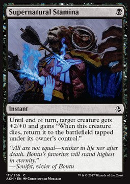 Supernatural Stamina - Amonkhet (Common) [AKH-111]
