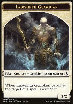 Labyrinth Guardian Token / Warrior Token (W 1/1 Vigilance) - Amonkhet (Token)