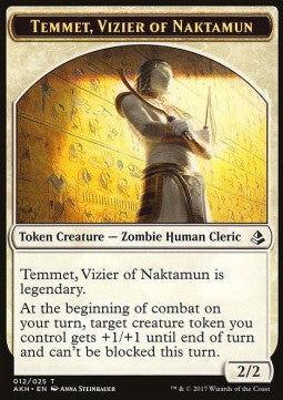 Temmet, Vizier of Naktamun Token / Zombie Token (B 2/2) - Amonkhet (Token)