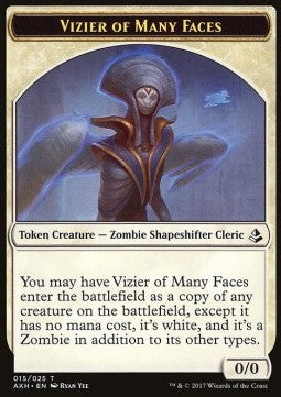 Vizier of Many Faces Token / Zombie Token (B 2/2) - Amonkhet (Token)