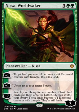 Nissa, Worldwaker - Archenemy: Nicol Bolas (Mythic) [E01-68]