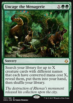 Uncage the Menagerie - Hour of Devastation (Mythic) [HOU-137]