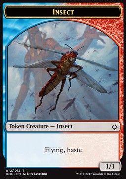 Insect Token (Blue and Red 1/1) - Hour of Devastation (Token) [HOU-T12]