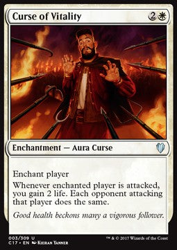 Curse of Vitality - Commander 2017 (Uncommon) [C17-3]