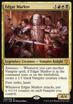 Edgar Markov (V.1) - Commander 2017 (Mythic) [C17-36]
