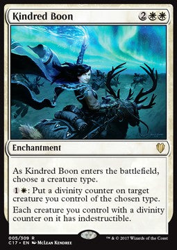 Kindred Boon - Commander 2017 (Rare) [C17-5]