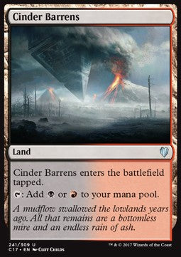 Cinder Barrens - Commander 2017 (Uncommon) [C17-241]