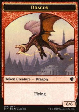 Dragon Token (R 6/6) / Gold Token - Commander 2017 (Token) [C17-T 07/10]