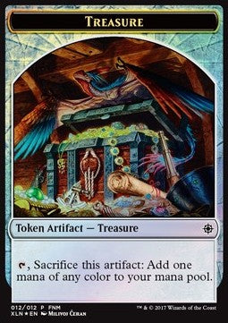 Treasure Token // Pirate Token (B 2/2) - Friday Night Magic Promos (Token) [FNM-2017-12]