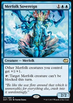 Merfolk Sovereign - Duel Decks: Merfolk vs. Goblins (Rare) [DDT-11]