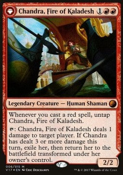 Chandra, Fire of Kaladesh // Chandra, Roaring Flame - From the Vault: Transform (Mythic) [V17-6]