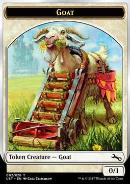 Goat Token (White 0/1) - Unstable (Token) [UST-T02]