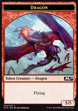 Dragon Token (Red 5/5) - Core 2019 (Token) [M19-T10]