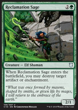 Reclamation Sage - Commander 2018 (Uncommon) [C18-159]