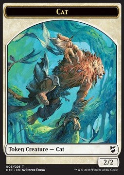 Cat Token (W 2/2) // Soldier Token (W 1/1) - Commander 2018 (Token) [C18-T 05/06]