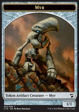 Myr Token (A 1/1) // Thopter Token (A 1/1) - Commander 2018 (Token) [C18-T 23/25]