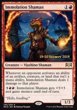 Immolation Shaman - Ravnica Allegiance: Extras (Rare) [XRNA-106]