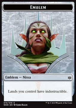 Nissa, Who Shakes the World Emblem - War of the Spark (Token) [WAR-T19]