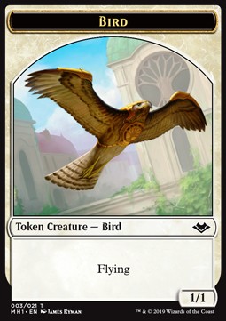 Bird Token (White 1/1) - Modern Horizons (Token) [MH1-T03]