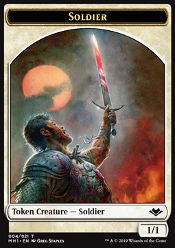 Soldier Token (White 1/1) - Modern Horizons (Token) [MH1-T04]