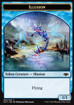 Illusion Token (Blue 1/1 Flying) - Modern Horizons (Token) [MH1-T05]