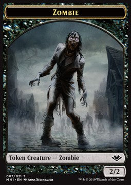 Zombie Token (Black 2/2) - Modern Horizons (Token) [MH1-T07]