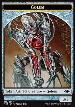 Golem Token (Artifact 3/3) - Modern Horizons (Token) [MH1-T18]