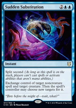 Sudden Substitution - Commander 2019 (Rare) [C19-11]