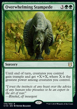 Overwhelming Stampede - Commander 2019 (Rare) [C19-175]