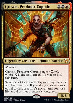 Greven, Predator Captain - Commander 2019 (Mythic) [C19-43]