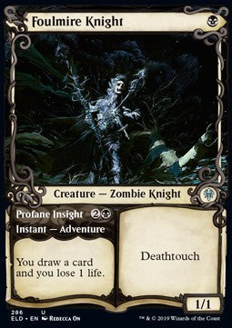 Foulmire Knight // Profane Insight - Throne of Eldraine: Extras (Uncommon) [XELD-286]