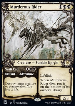 Murderous Rider // Swift End - Throne of Eldraine: Extras (Rare) [XELD-287]