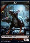 Rat Token (Black 1/1) - Throne of Eldraine: Extras (Token) [XELD-T06]
