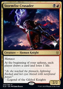 Stormfist Crusader (V.2) - Throne of Eldraine: Promos (Rare) [PELD-203]