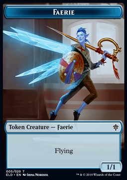 Faerie Token (U 1/1) // Food Token (V.2) - Throne of Eldraine: Extras (Token) [XELD-T 5/16]
