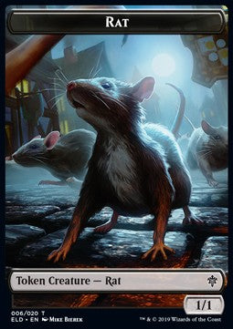 Rat Token (B 1/1) // Food Token (V.4) - Throne of Eldraine: Extras (Token) [XELD-T 6/18]