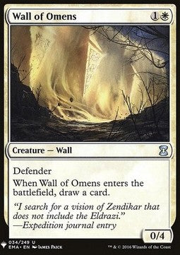 Wall of Omens - Mystery Booster (Uncommon) [MYS-34]