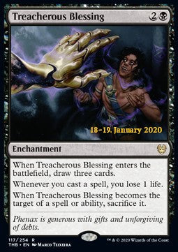 Treacherous Blessing (V.2) - Theros Beyond Death: Promos (Rare) [PTHB-117]