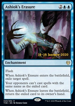 Ashiok's Erasure (V.2) - Theros Beyond Death: Promos (Rare) [PTHB-43]