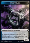 Nightmare Token (UB 2/3) // Satyr Token (R 1/1) - Theros Beyond Death: Extras (Token) [XTHB-T 12/09]