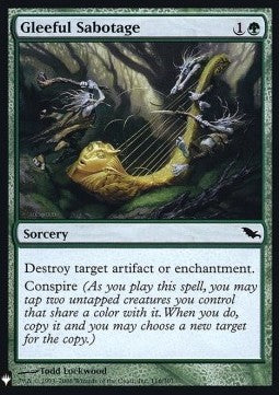 Gleeful Sabotage - Mystery Booster (Common) [MYS-116]