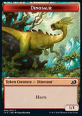 Dinosaur Token (R 1/1) // Human Soldier Token (W 1/1) (V.1) - Ikoria: Lair of Behemoths: Extras (Token) [XIKO-T 08/03]