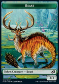Beast Token (G 3/3) // Human Soldier Token (W 1/1) (V.3) - Ikoria: Lair of Behemoths: Extras (Token) [XIKO-T 10/05]