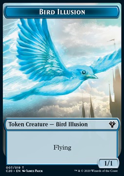 Bird Illusion Token (U 1/1) // Beast Token (G 4/4) - Commander: Ikoria (Token) [C20-T 07/11]