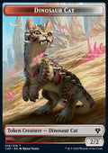 Dinosaur Cat Token (RW 2/2) // Bird Token (W 1/1) - Commander: Ikoria (Token) [C20-T 16/02]