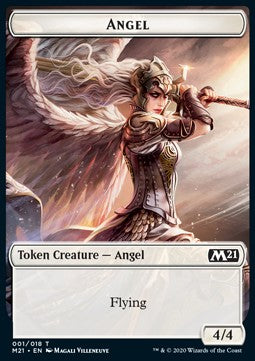 Angel Token (W 4/4) // Knight Token (W 2/2 Vigilance) - Core 2021: Extras (Token) [XM21-T 01/04]