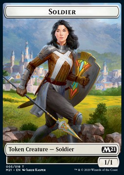 Soldier Token (W 1/1) // Demon Token (B 5/5) - Core 2021: Extras (Token) [XM21-T 05/06]